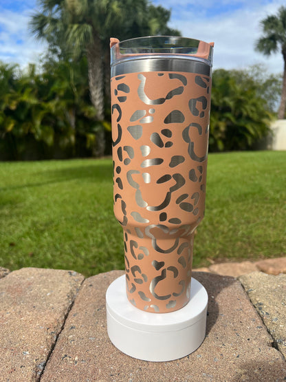 Cheetah Print Hidden Mouse Tumbler