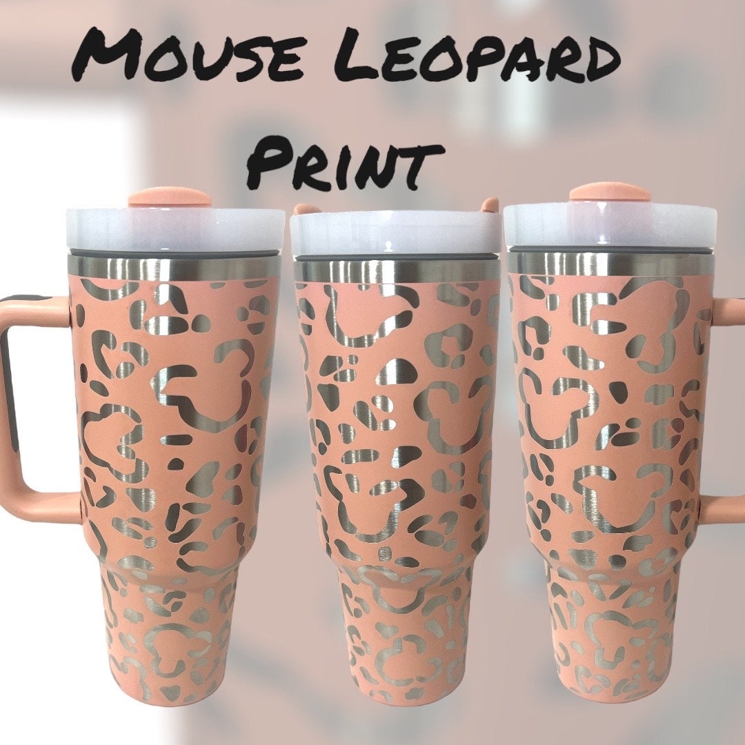 Cheetah Print Hidden Mouse Tumbler