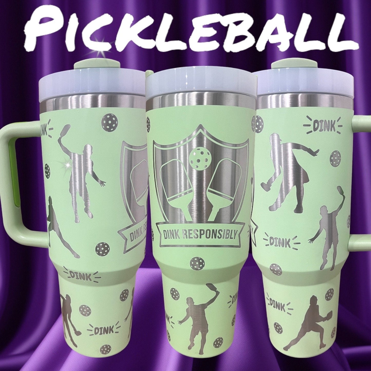 Pickleball "Dink Responsibly" Tumbler