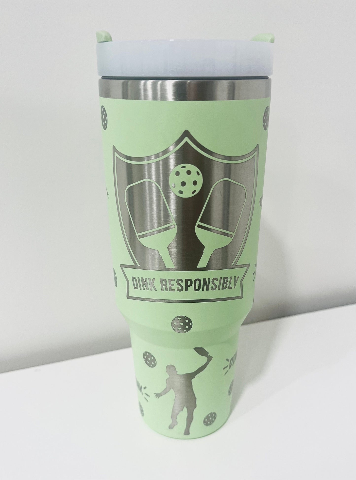 Pickleball "Dink Responsibly" Tumbler