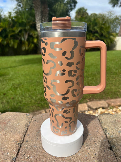 Cheetah Print Hidden Mouse Tumbler