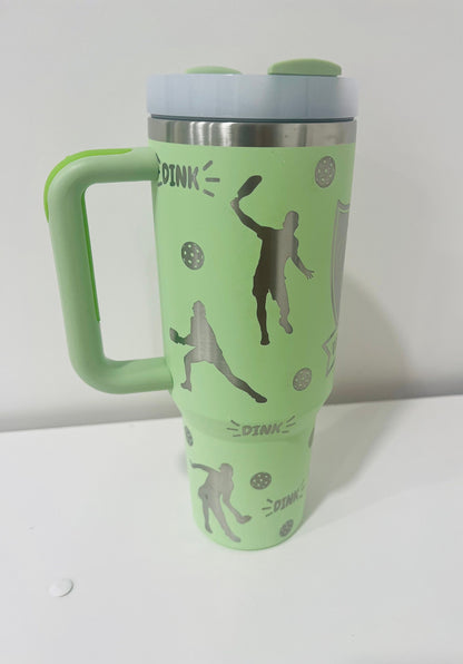 Pickleball "Dink Responsibly" Tumbler