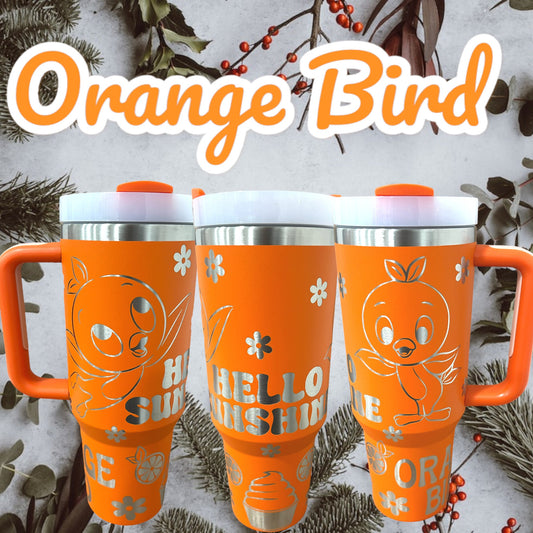 Orange Bird Tumbler