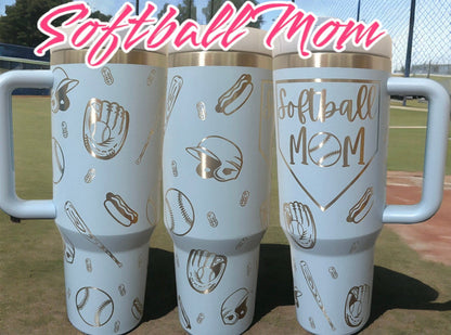 Softball Mom Tumbler