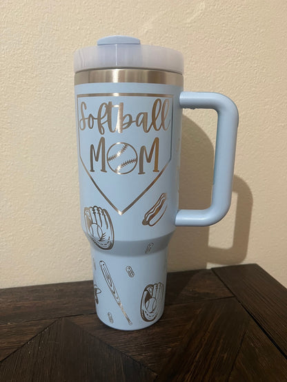 Softball Mom Tumbler