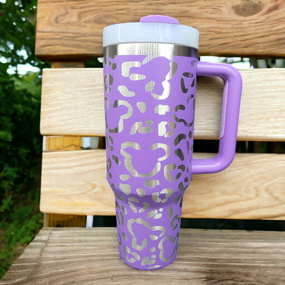 Cheetah Print Hidden Mouse Tumbler